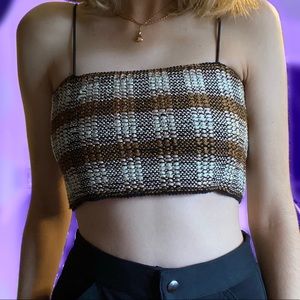 Striped Knit Crop Top